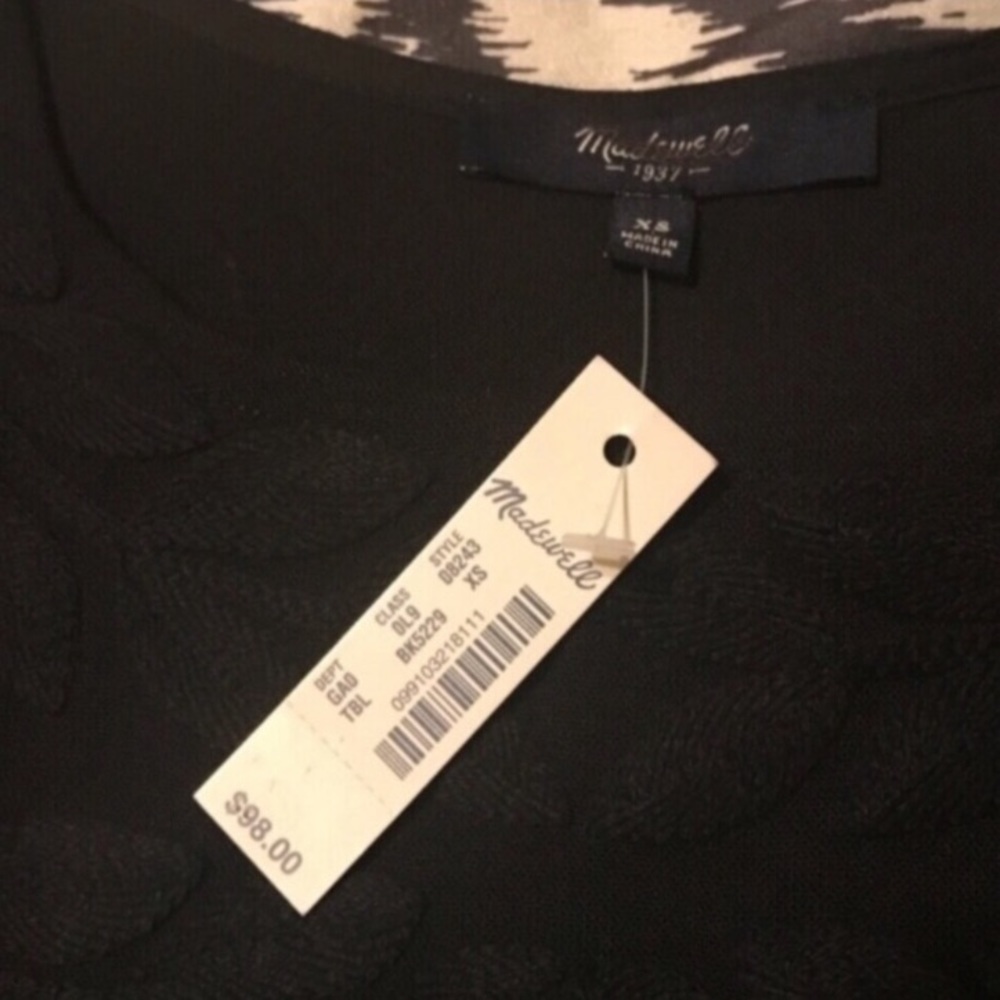 NWT Madewell ivy embroidered short sleeve blouse - Picture 5 of 8